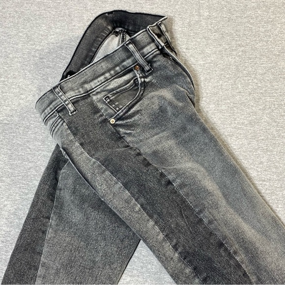 Express Skinny Jeans Womens 4R Gray Two Toned High Rise Stretch Casual Denim - Picture 7 of 14